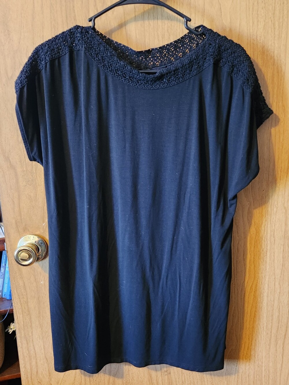 J Jill - Womens Wearever Collection Size Medium Black Short Sleeve Shirt
